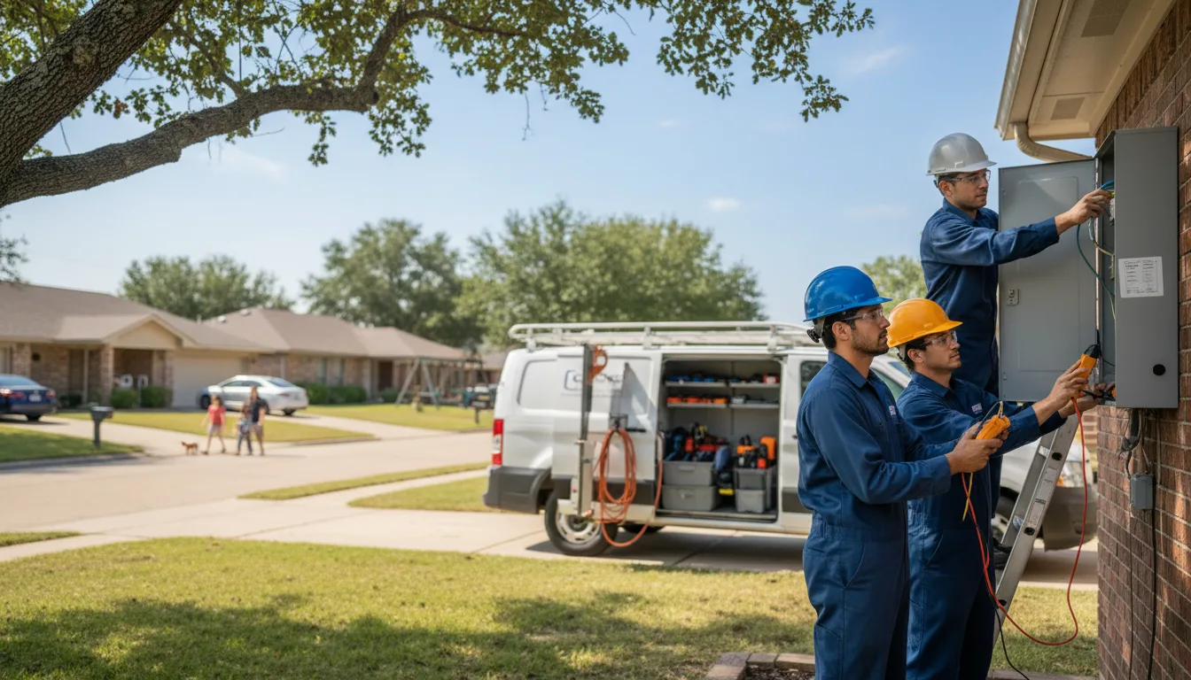 Certified electrician providing emergency electrical services in S Coffeyville, OK